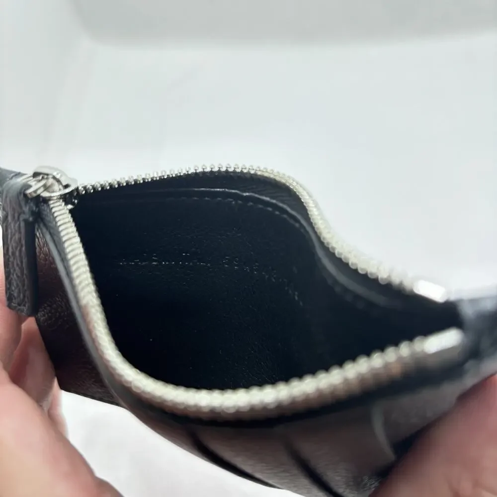 Balenciaga x Fragments Leather Logo Lanyard Card Holder Wallet ID Black